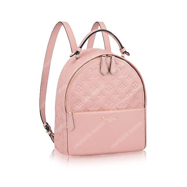 LV Sorbonne Backpack Monogram Empreinte Leather Rose Poudre