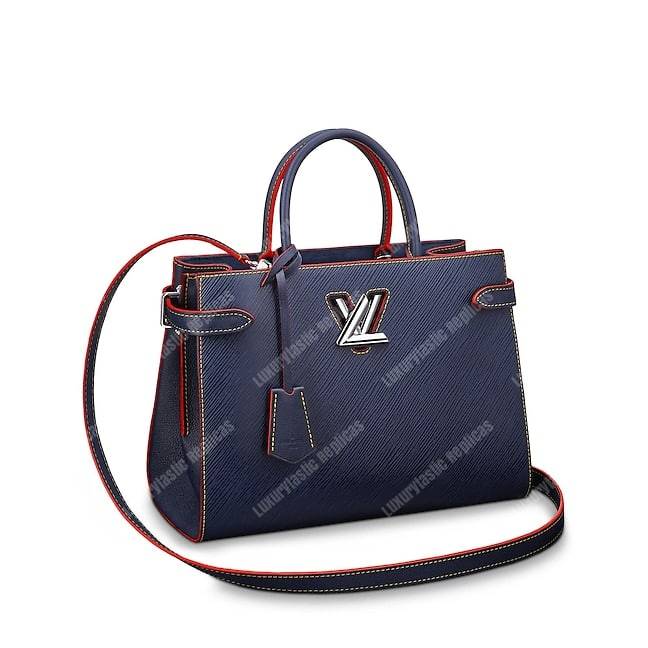 LV Twist Tote Epi Leather Indigo