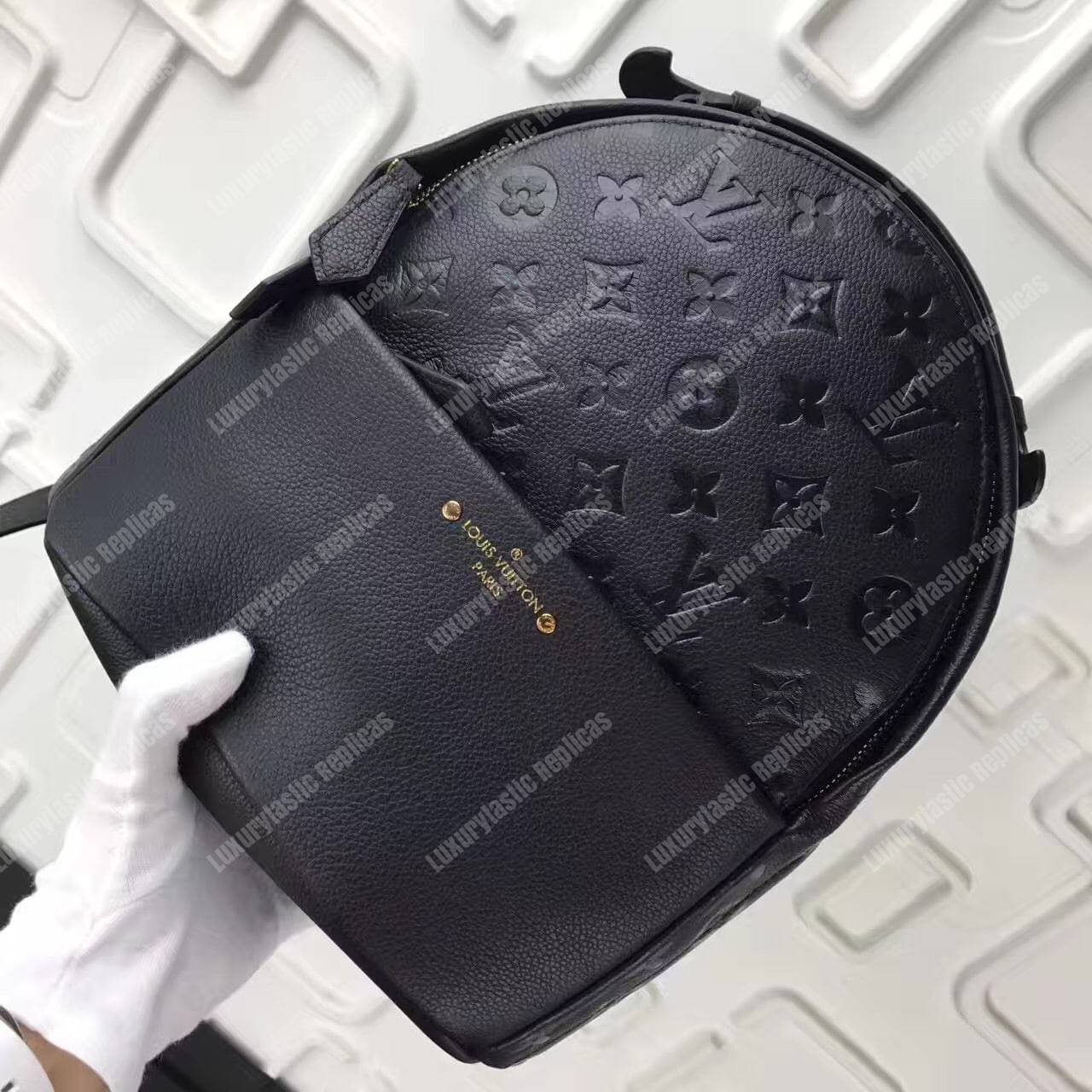 LV Sorbonne Backpack Monogram Empreinte Leather Noir
