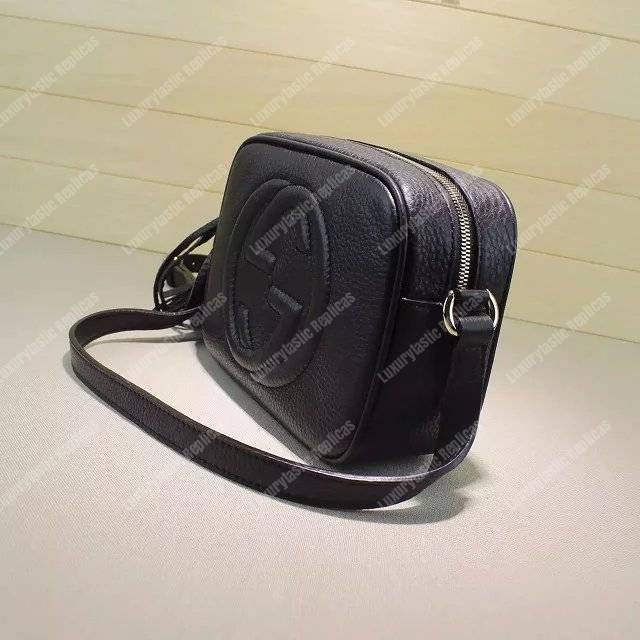G*u*i soho small leather disco bag black