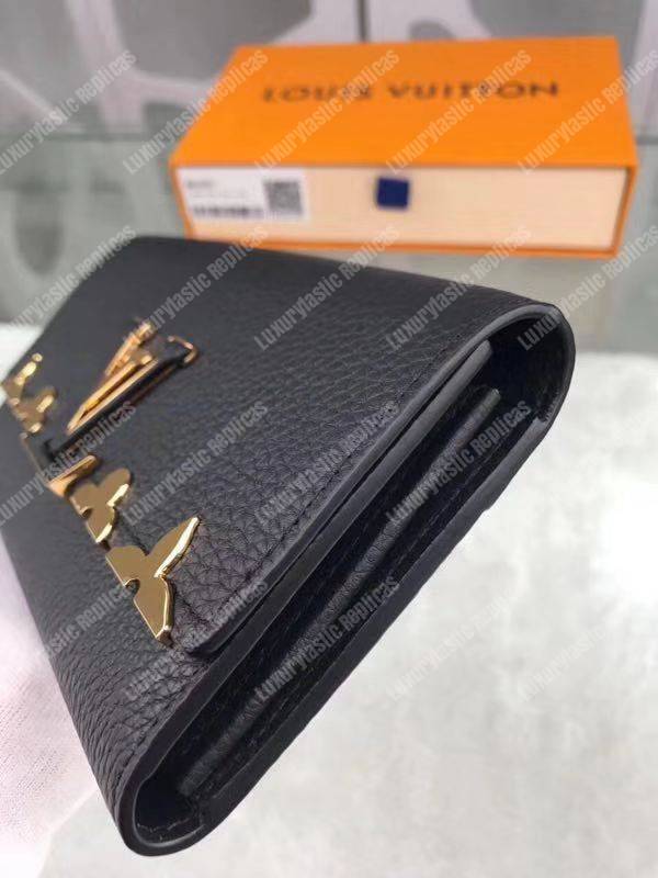 LV Capucines Wallet Taurillon Leather