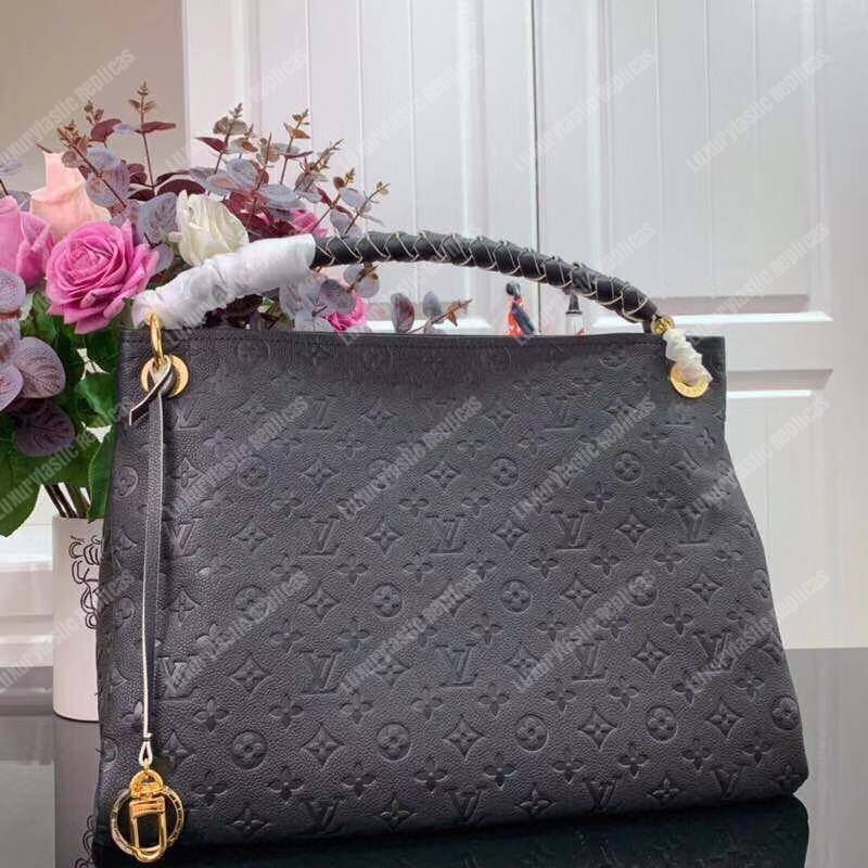 LV Artsy MM Monogram Empreinte Leather Black