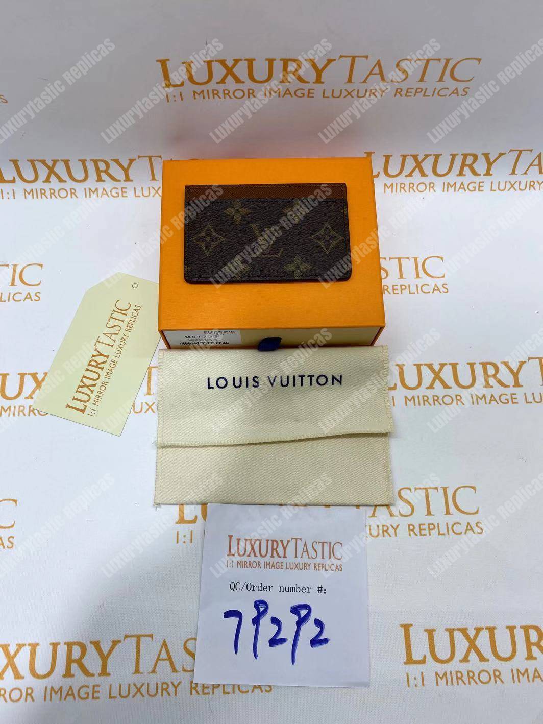 LV Card Holder Monogram Canvas Armagnac