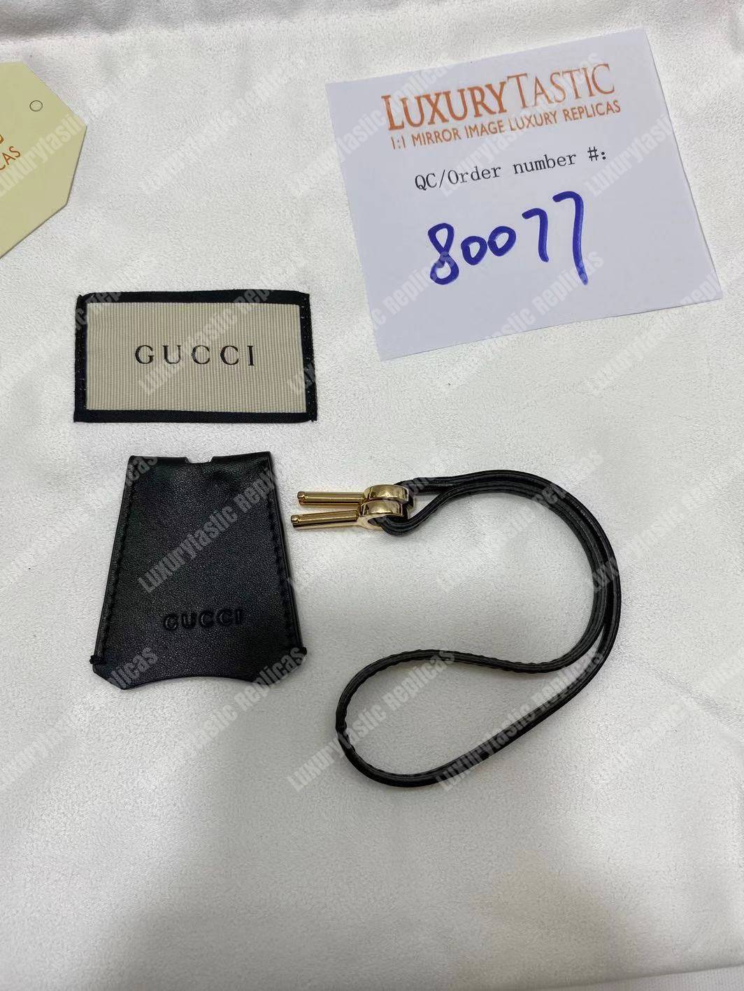 G*u*i padlock medium gg shoulder beige/ebony black