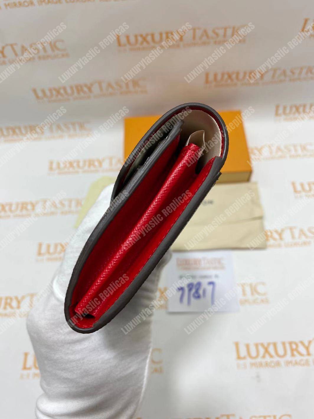 LV Sarah Wallet Monogram Coquelicot