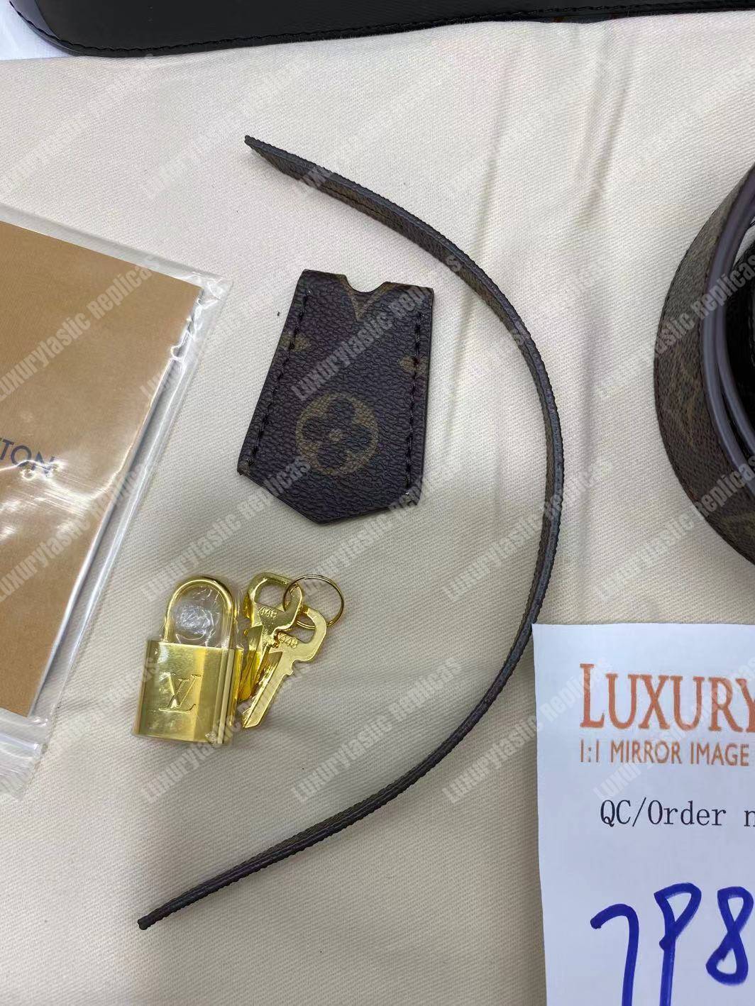LV Alma PM Bag Patent Leather Black