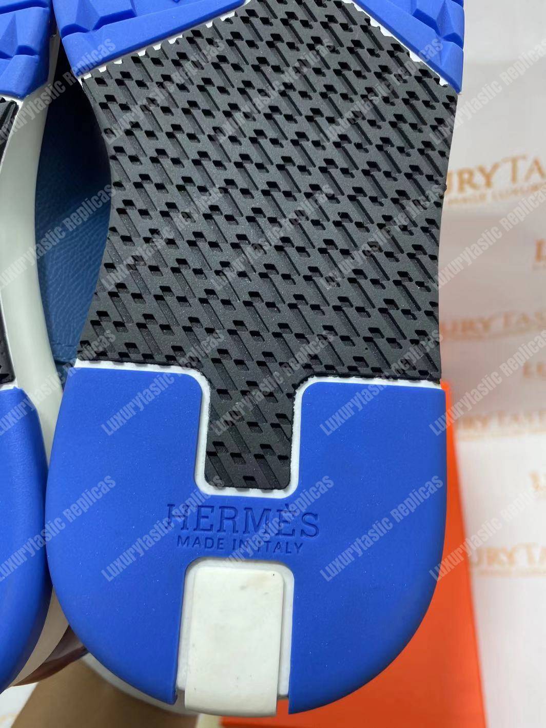 H**mes trail sneaker blue