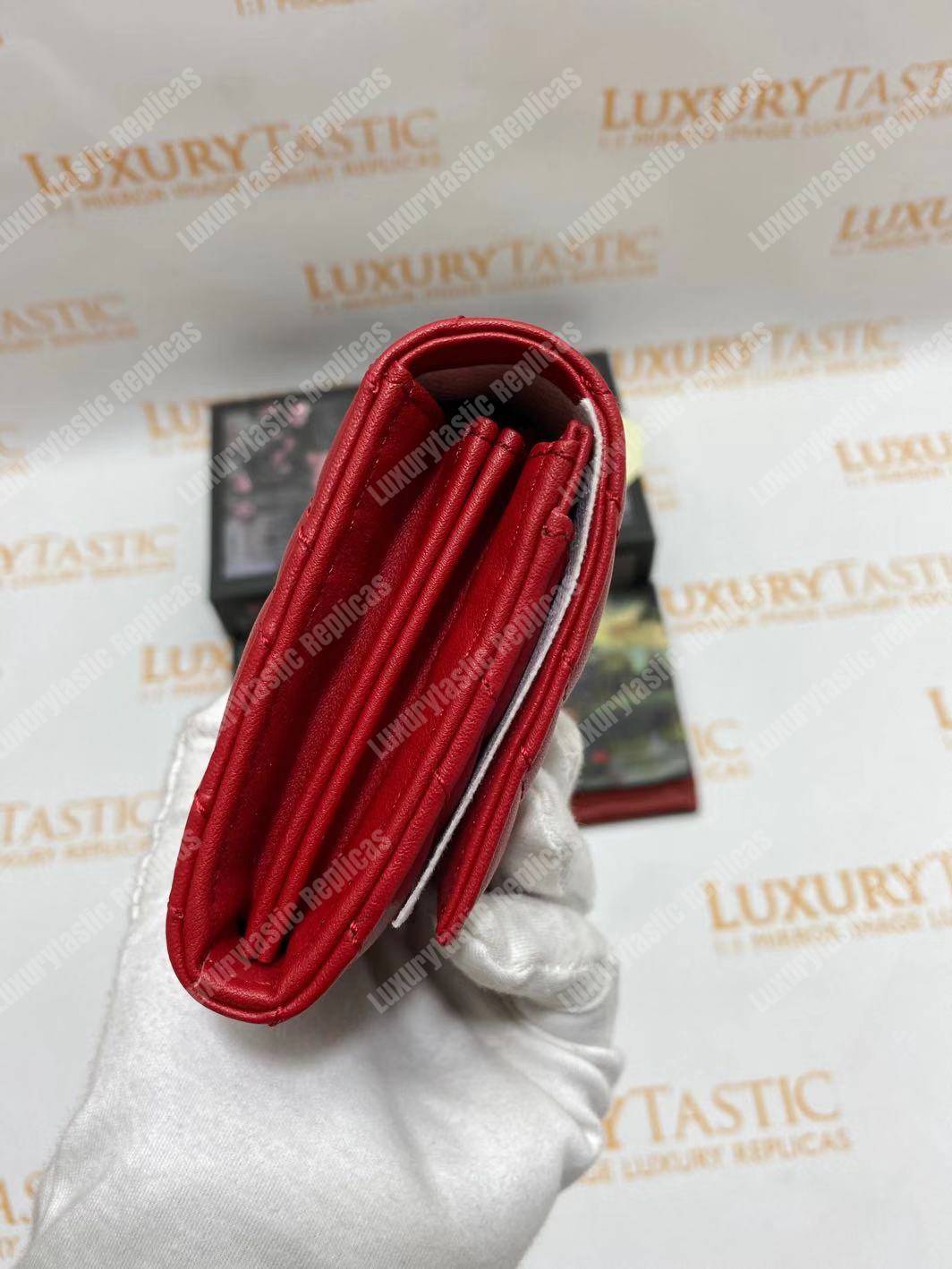 G*u*i gg marmont chevron continental wallet red