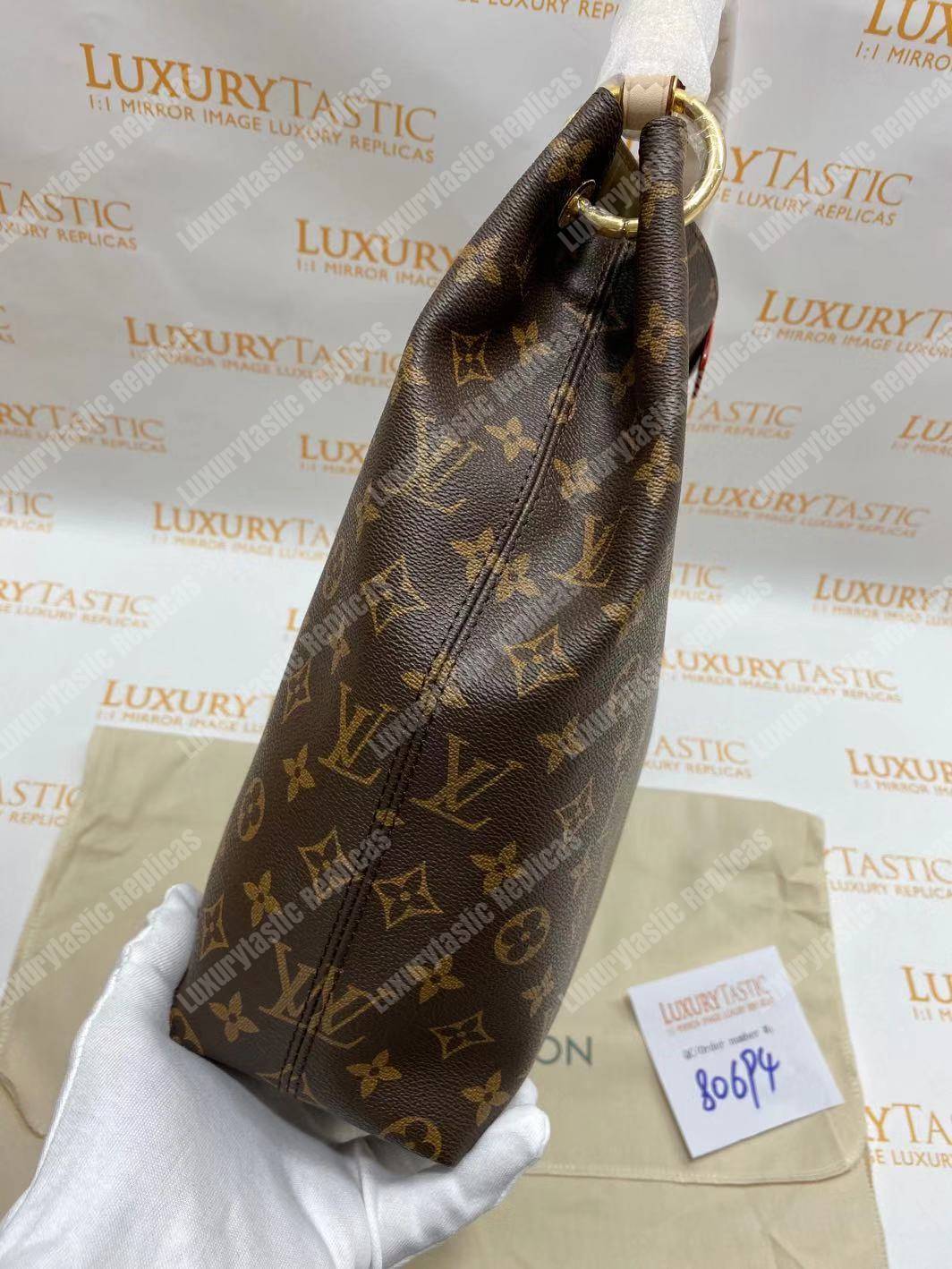 LV Graceful MM Monogram Beige