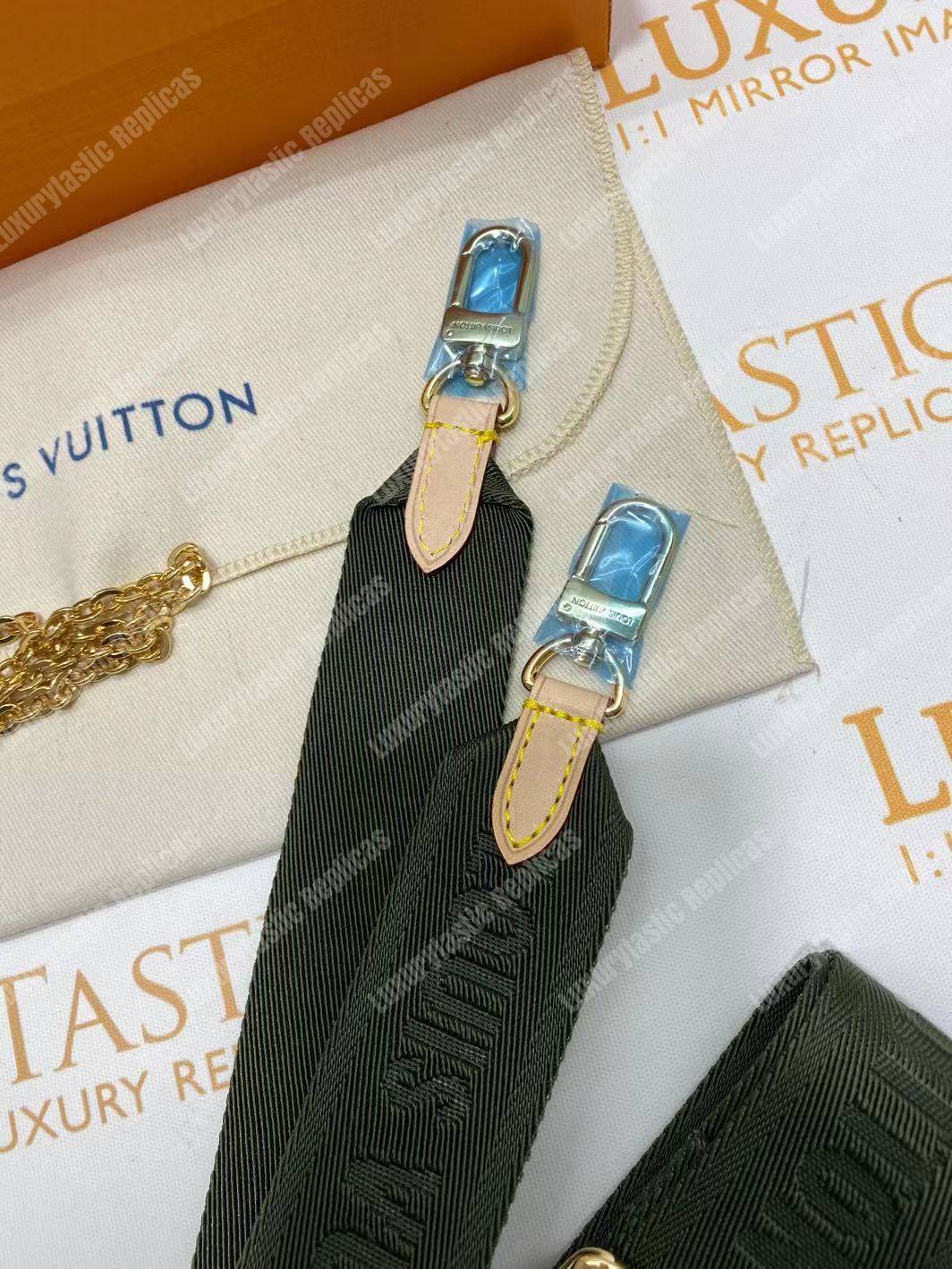LV Multi Pochette Accessoires Digital Exclusive Prelaunch Monogram Khaki