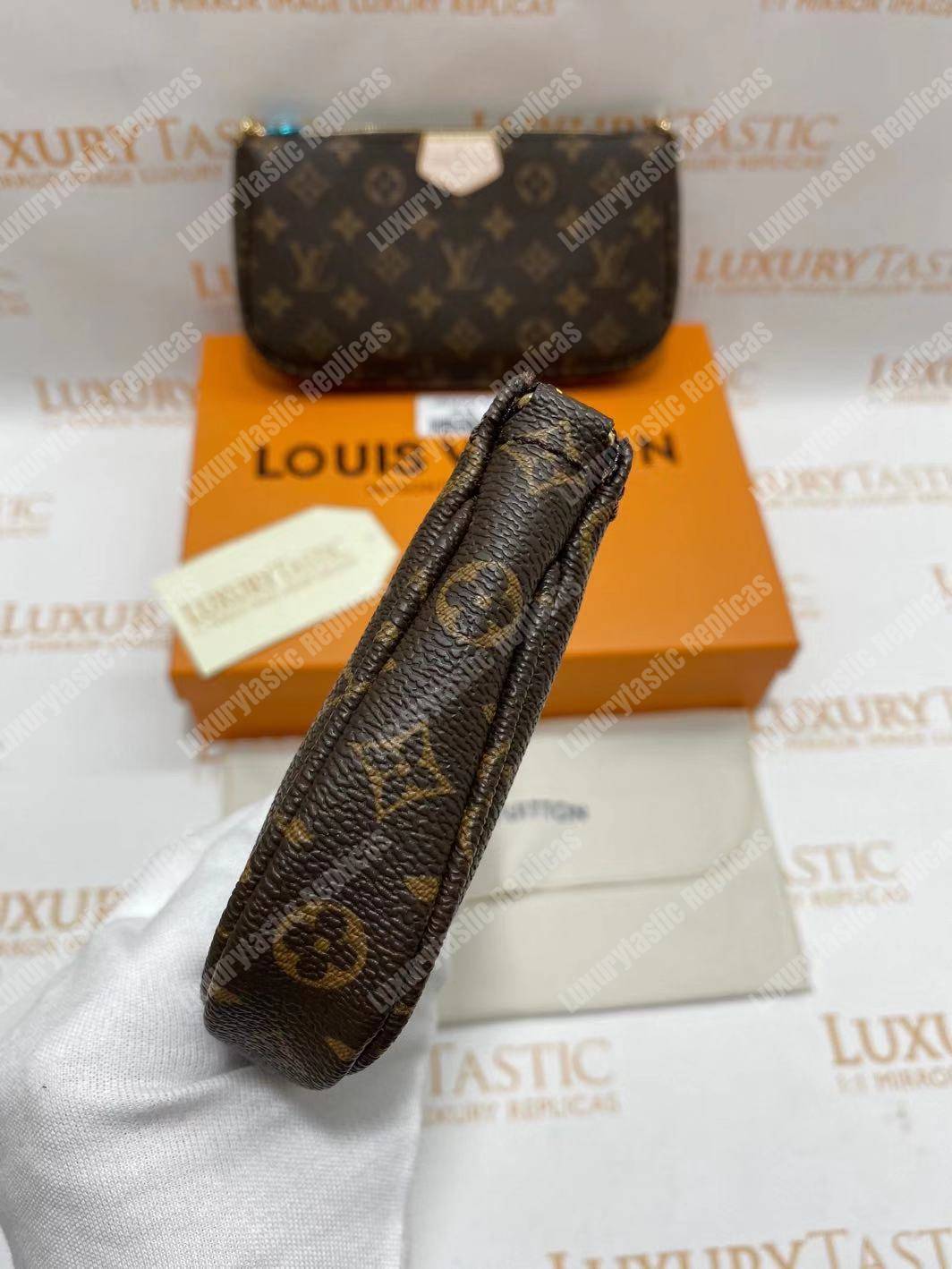 LV Multi Pochette Accessoires Digital Exclusive Prelaunch Monogram Khaki