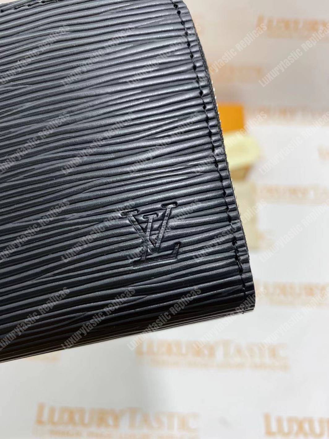 LV Clemence Wallet Epi Leather Noir