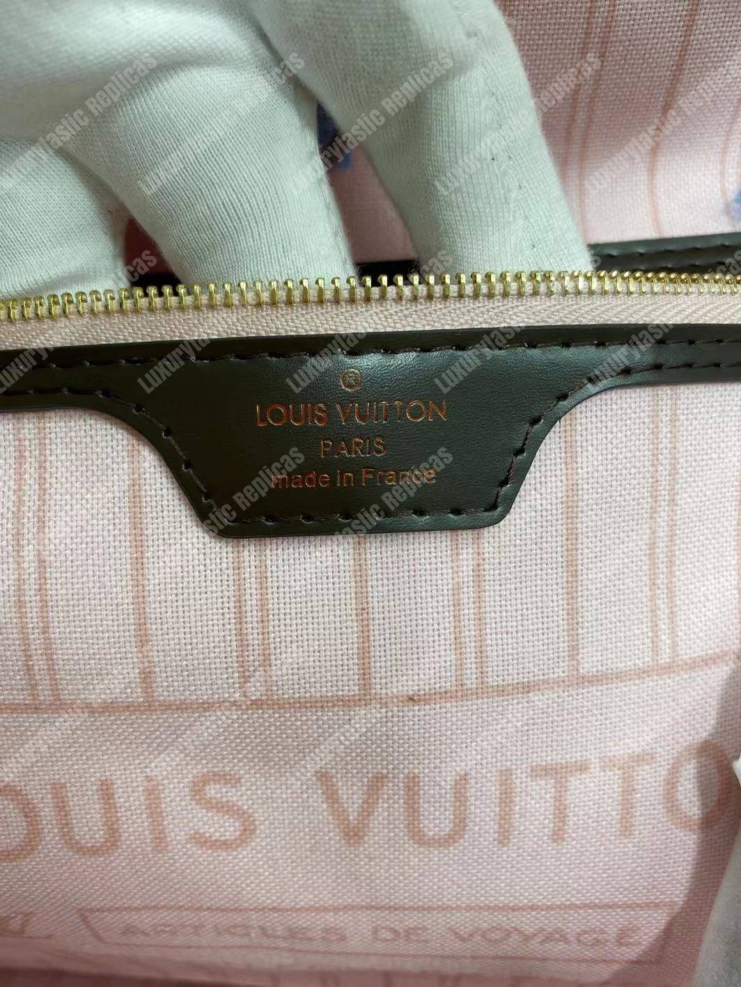 l**is V*t*n neverfull replica mm damier ebene rose ballerine
