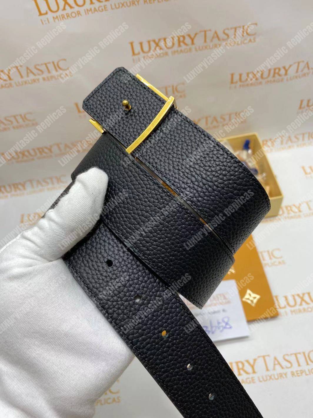 LV Initiales 40MM Reversible Utah Leather Belt Brown