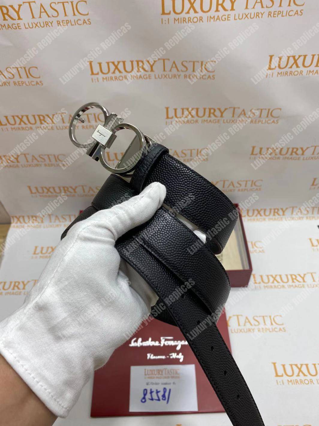 Salvatore Ferragamo Adjustable and Reversible Gancini Belt