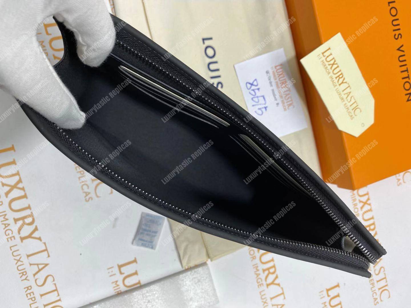 LV Flower Pochette Voyage MM Monogram Eclipse Canvas
