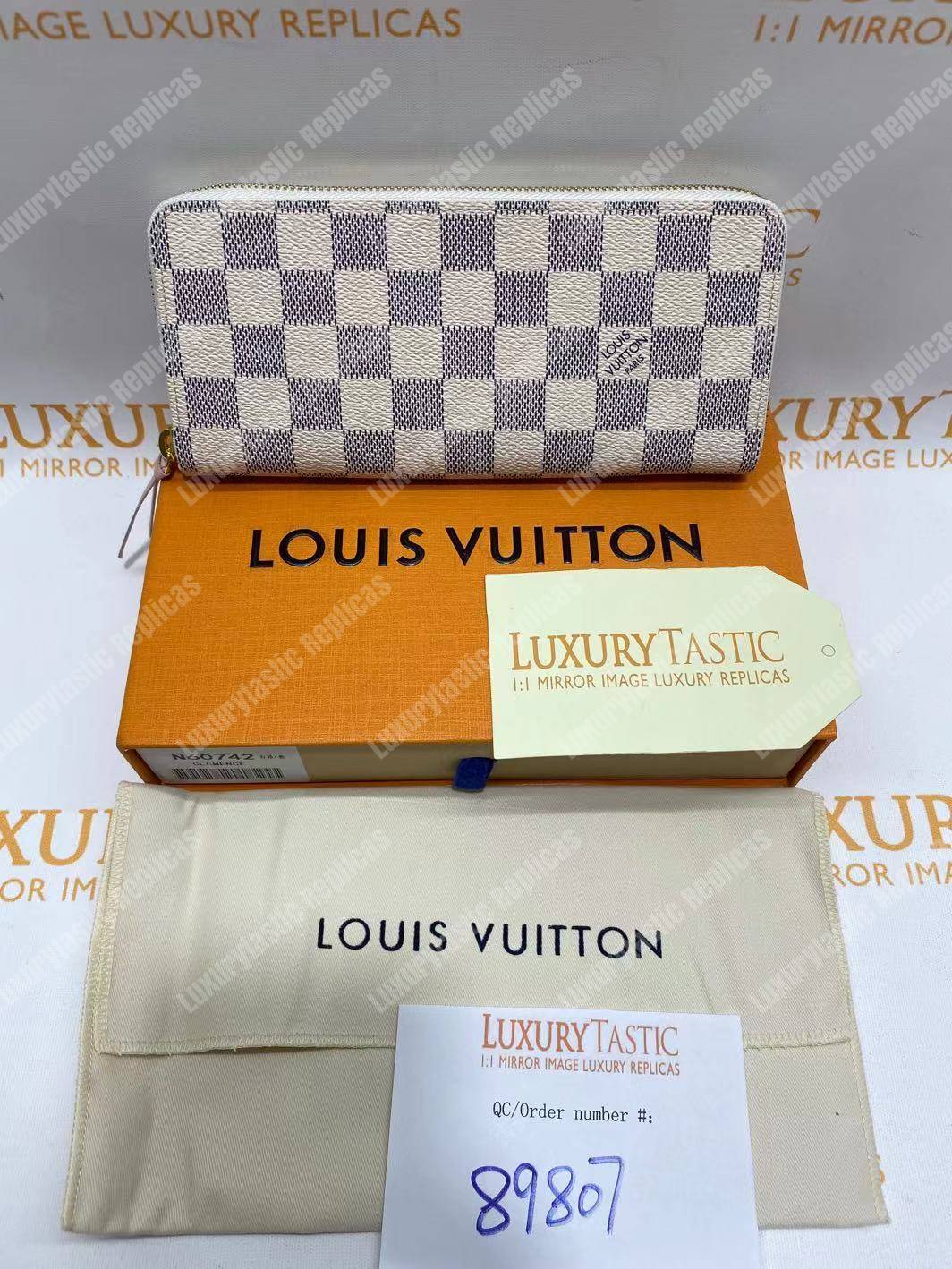 LV Zippy Wallet Damier Azur