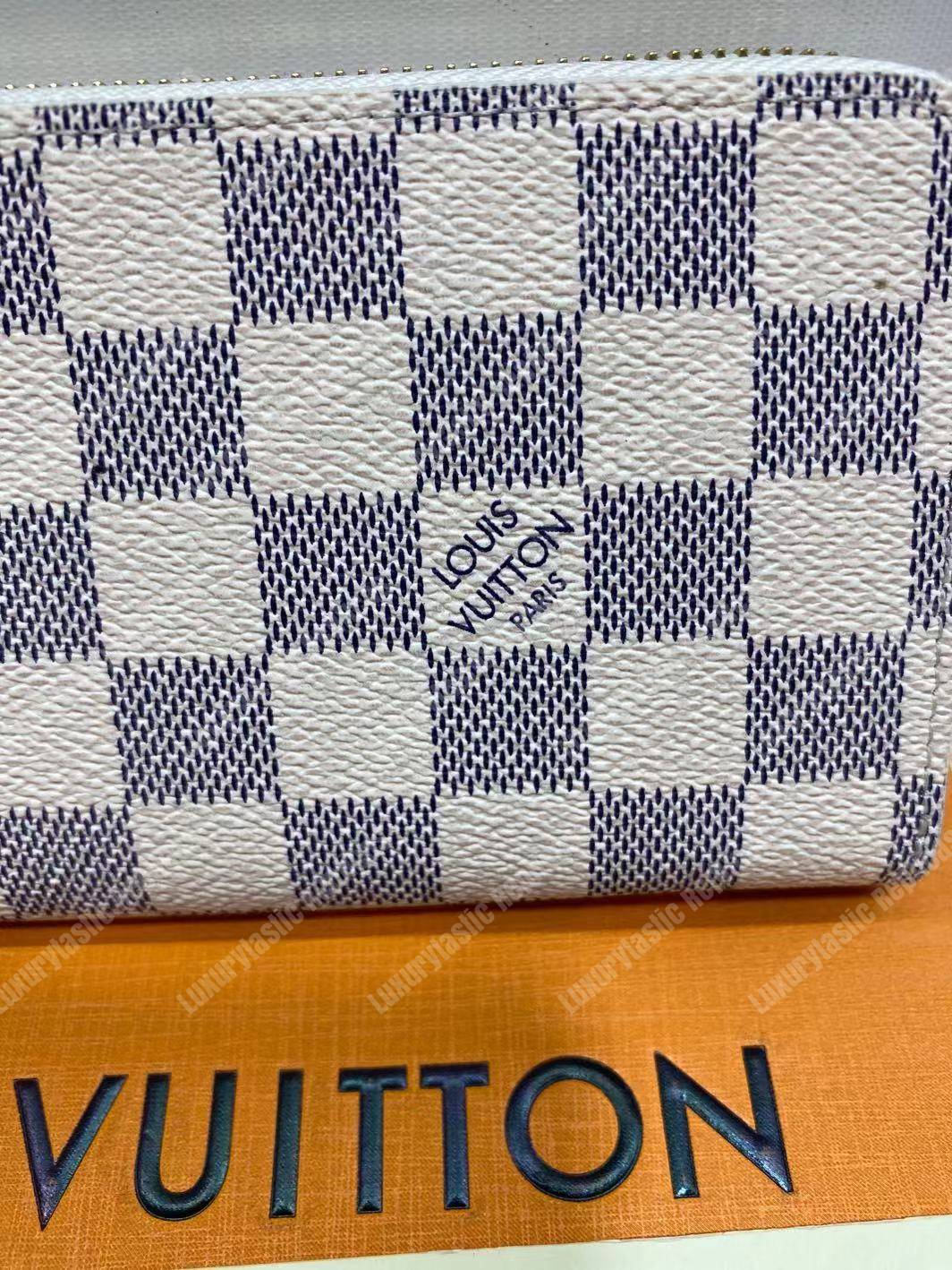 LV Zippy Wallet Damier Azur