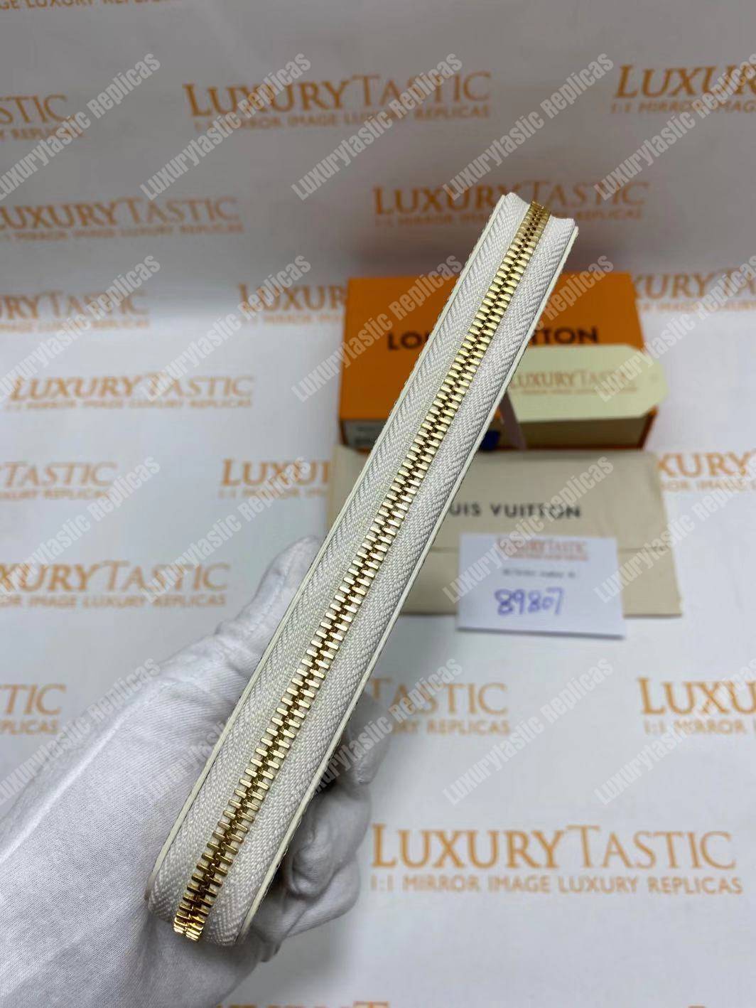 LV Zippy Wallet Damier Azur