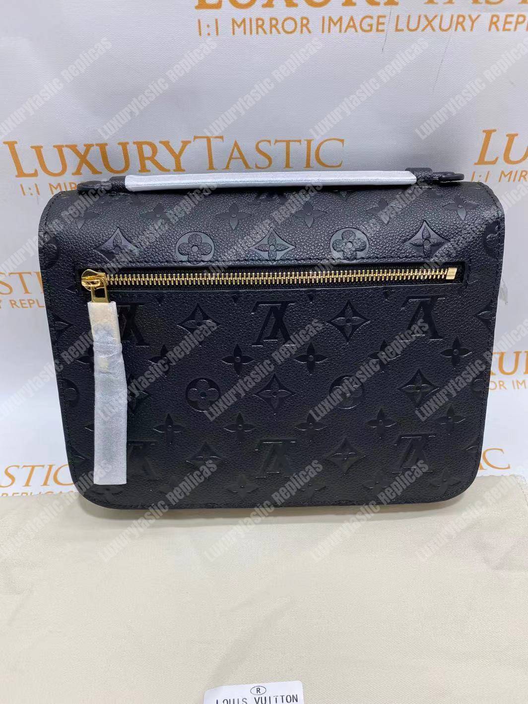 LV Pochette Metis Monogram Empreinte Leather Noir