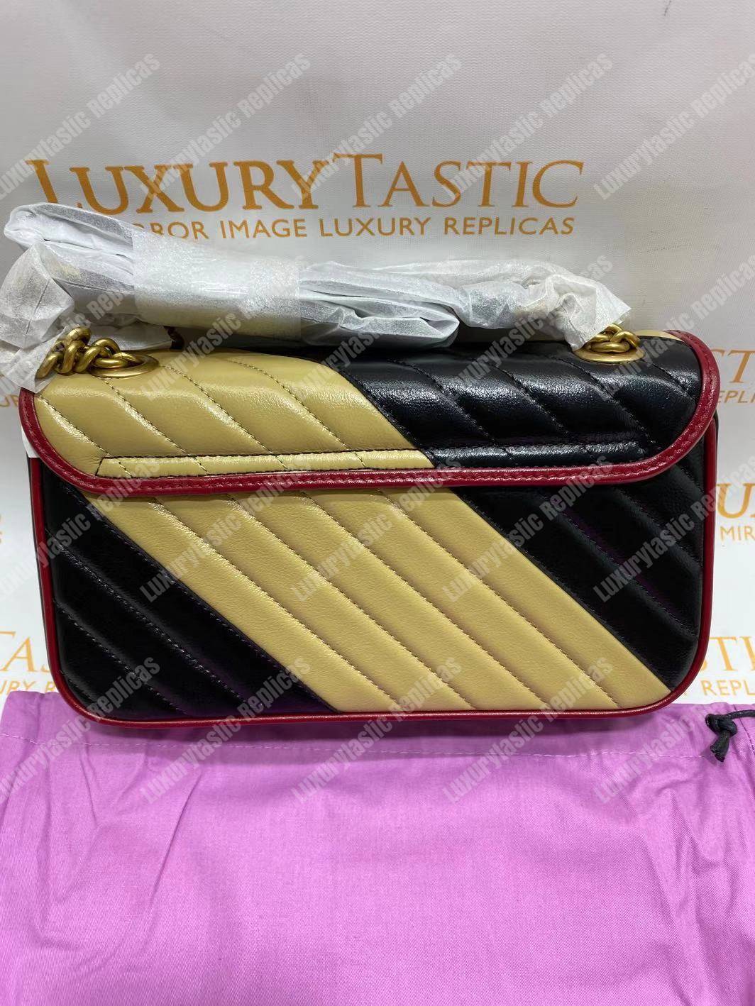 G*u*i gg marmont small shoulder bag beige black