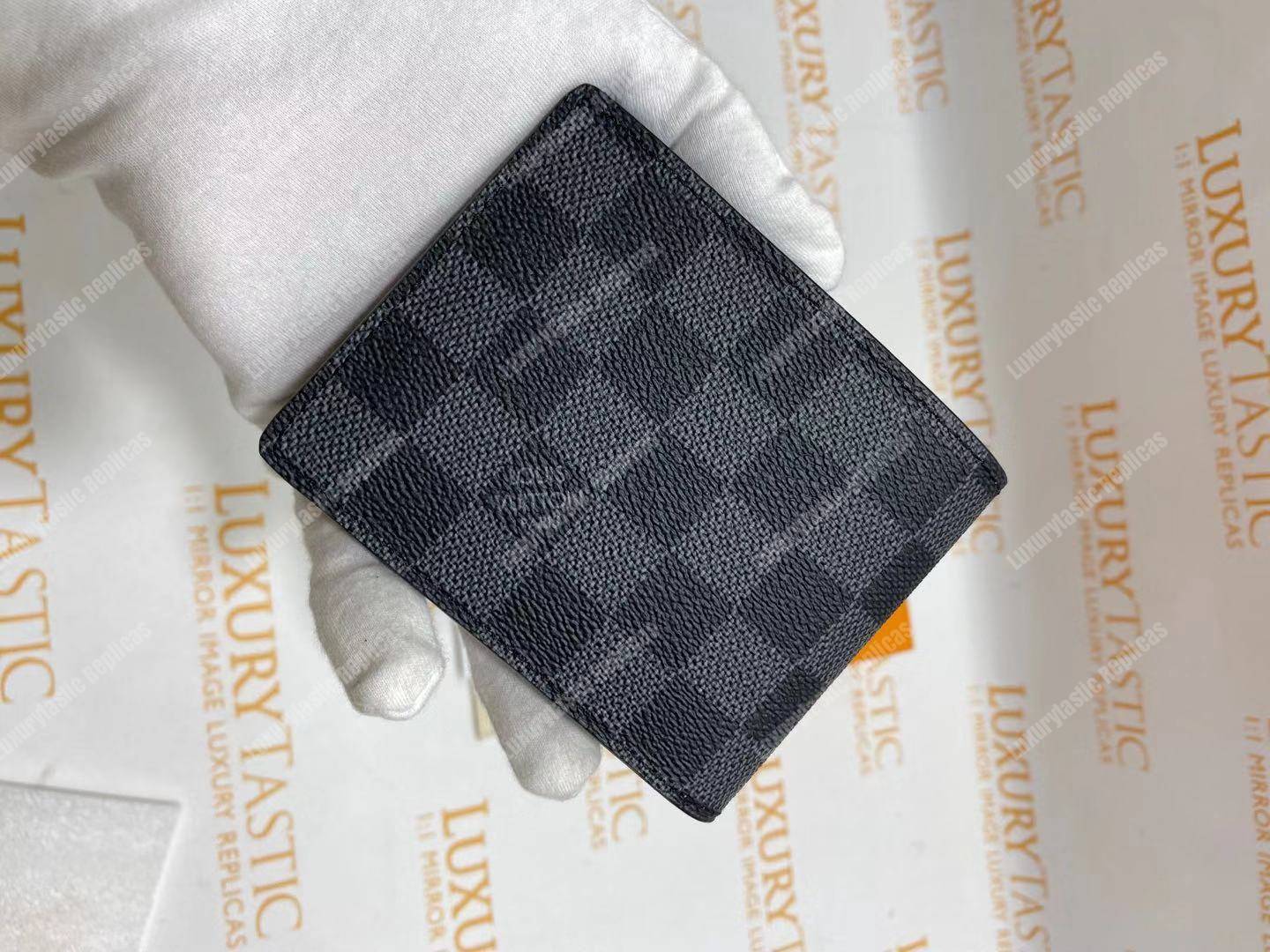 LV Slender Wallet Damier Graphite Blue Stripe