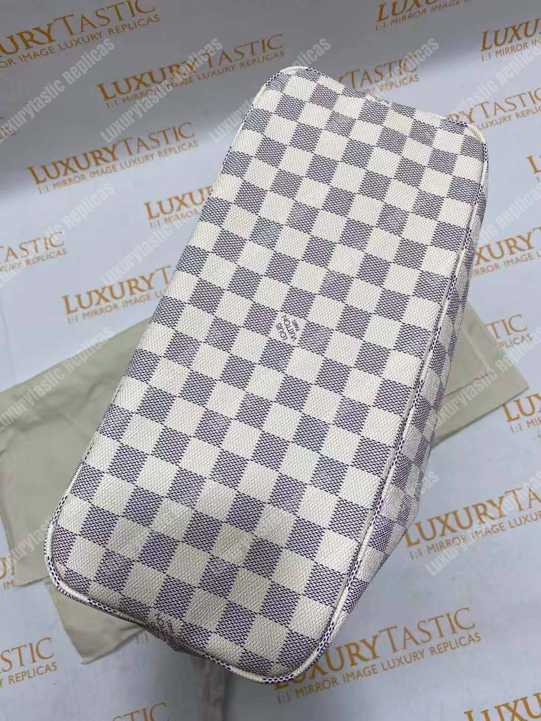 LV Neverfull MM Damier Azur Beige