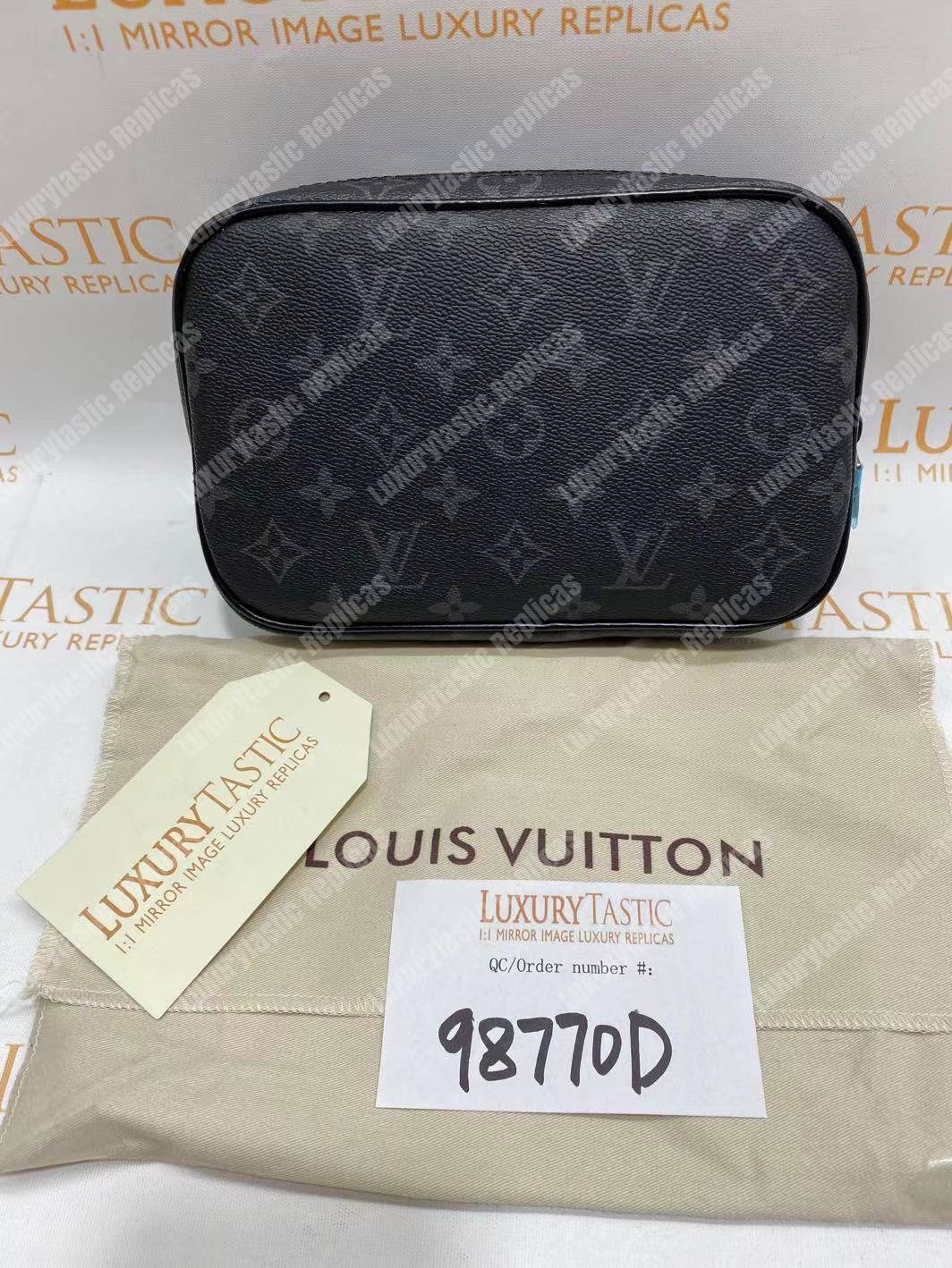 LV Toilet Pouch PM Damier Graphite Canvas