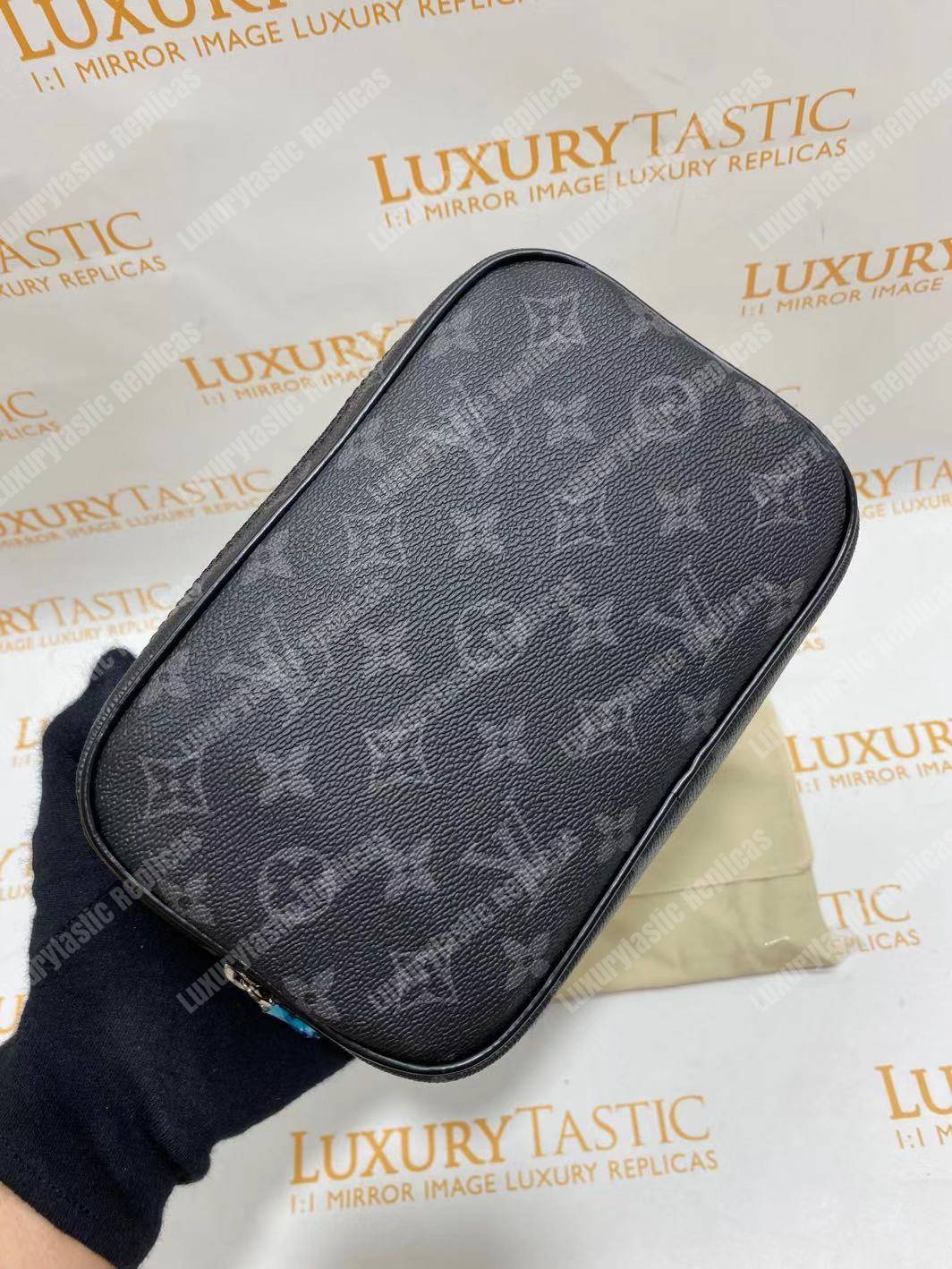 LV Toilet Pouch PM Damier Graphite Canvas