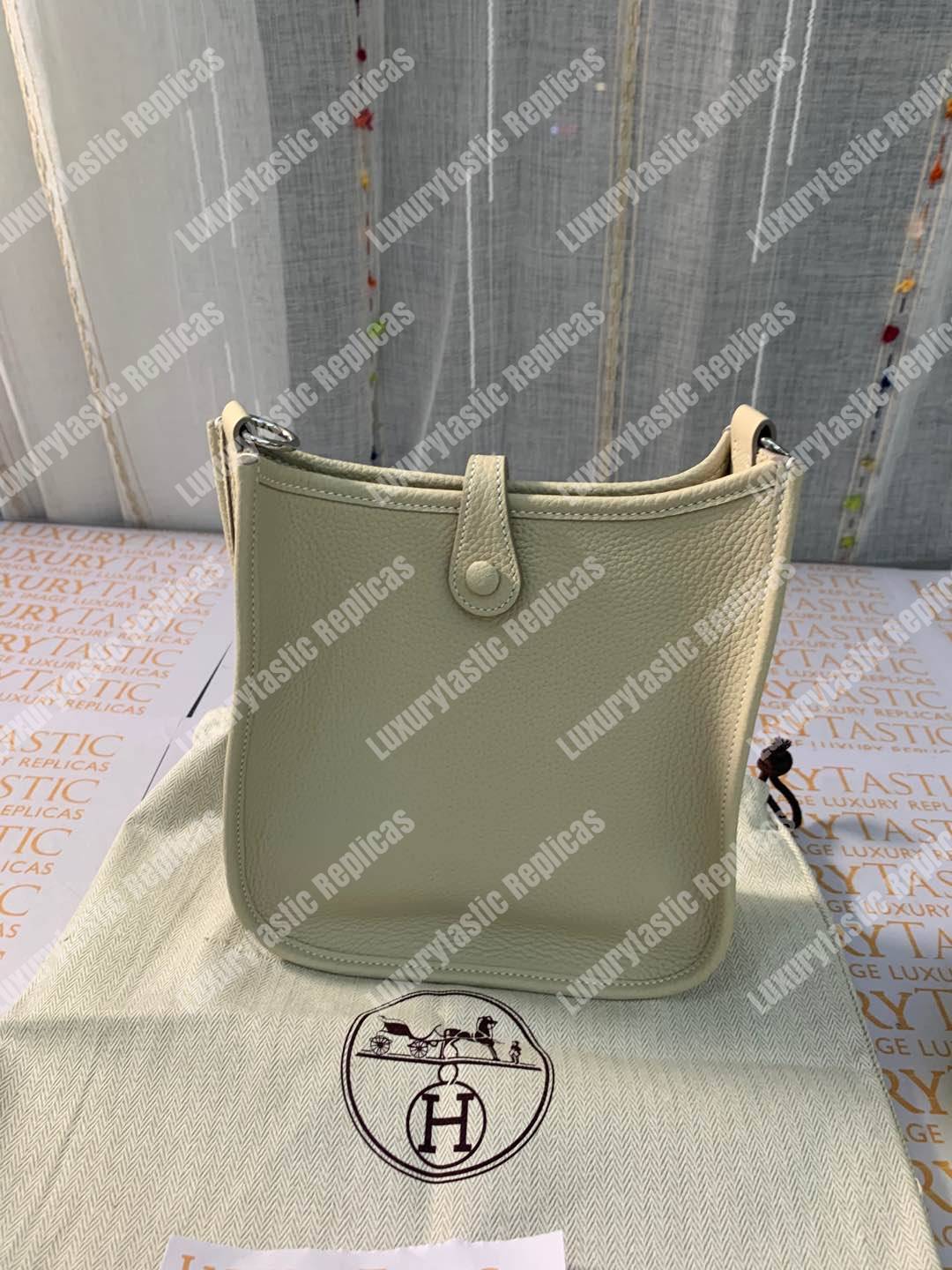 H**mes mini evelyne iii 17 clemence bag gris asphalt