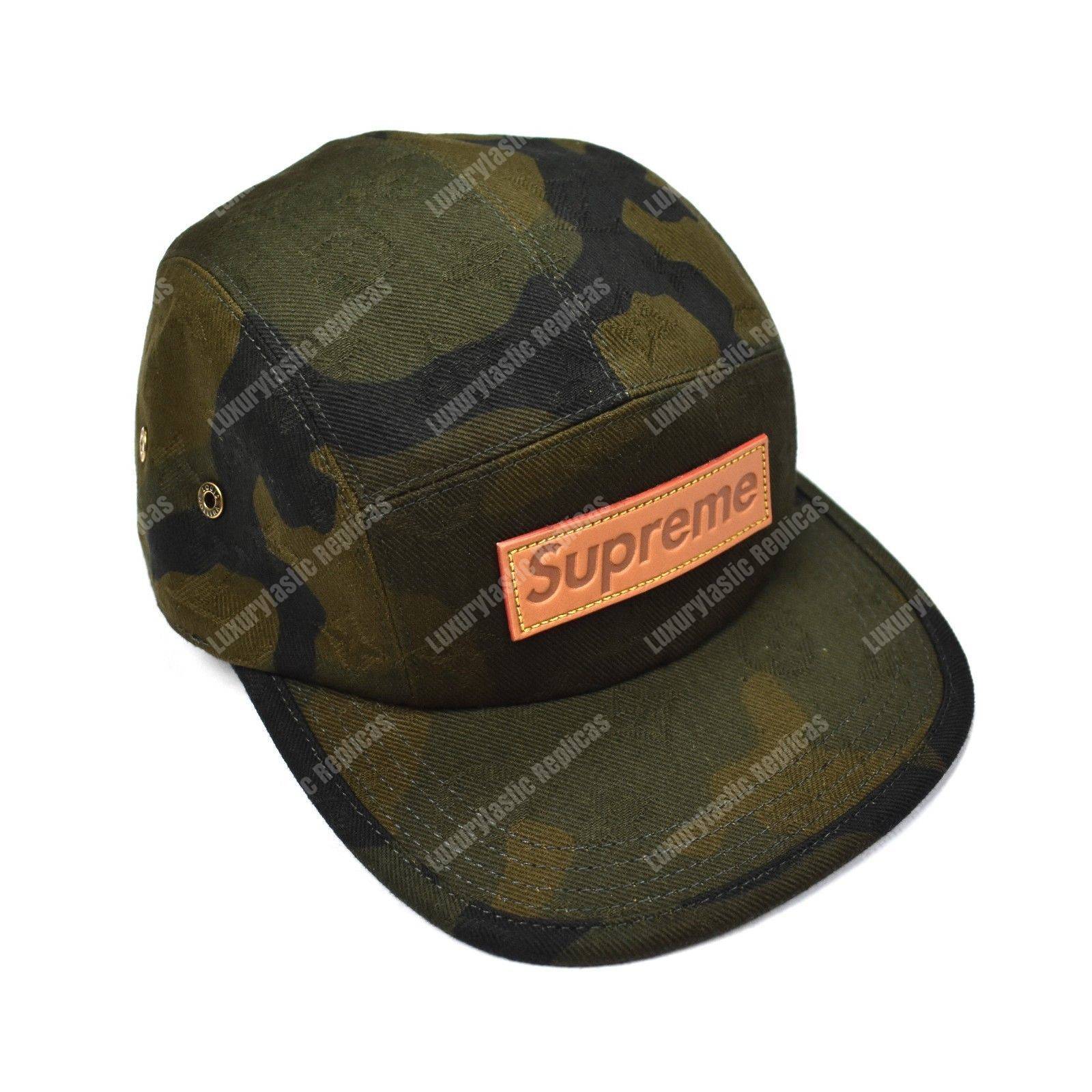 l**is V*t*n x sup*e camouflage limited edition 5 panels cap hat