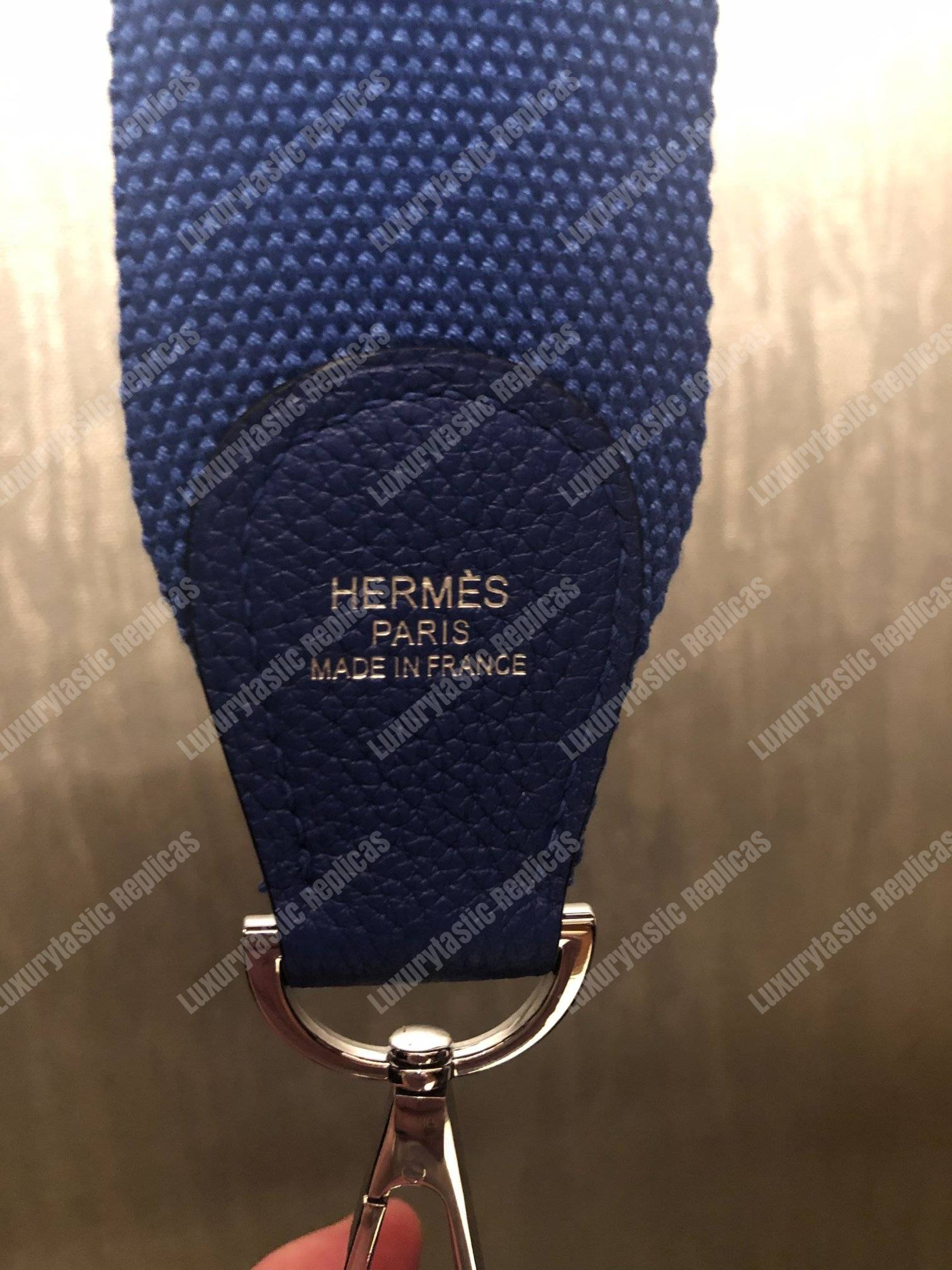 H**mes evelyne iii 29 clemence bag blue encre