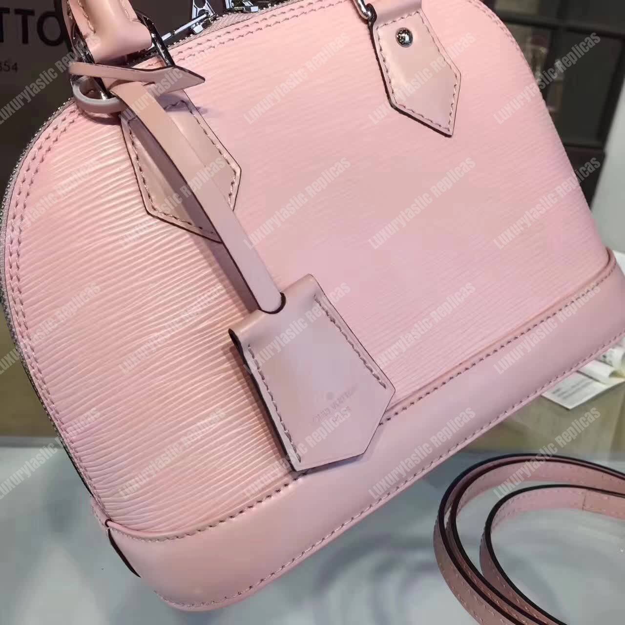 LV Alma BB Epi Leather Rose Ballerine