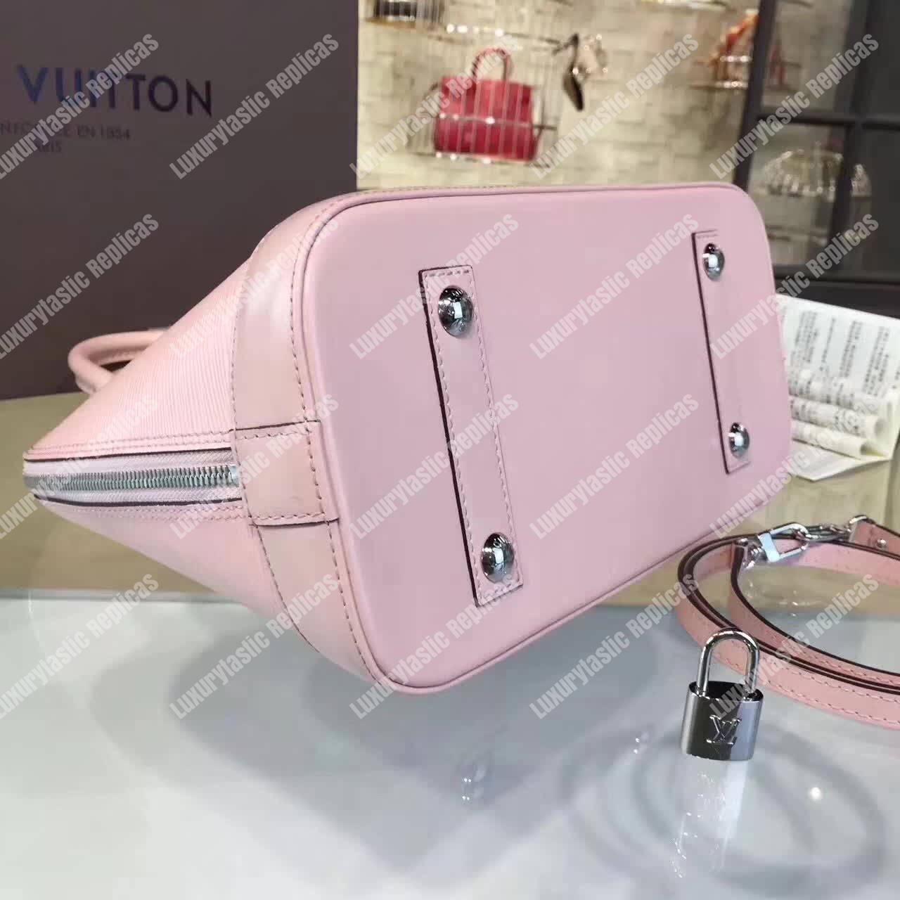 LV Alma PM Bag Epi Leather Rose Ballerine