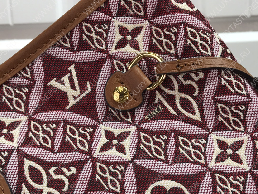 l**is V*t*n neverfull mm since 1854 red/burgundy m57230