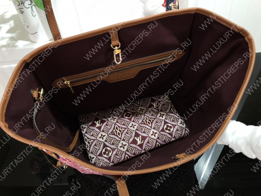 l**is V*t*n neverfull mm since 1854 red/burgundy m57230