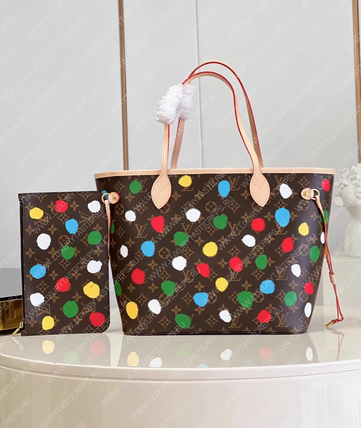 l**is V*t*n lv x yk neverfull mm 3d painted dots m46381