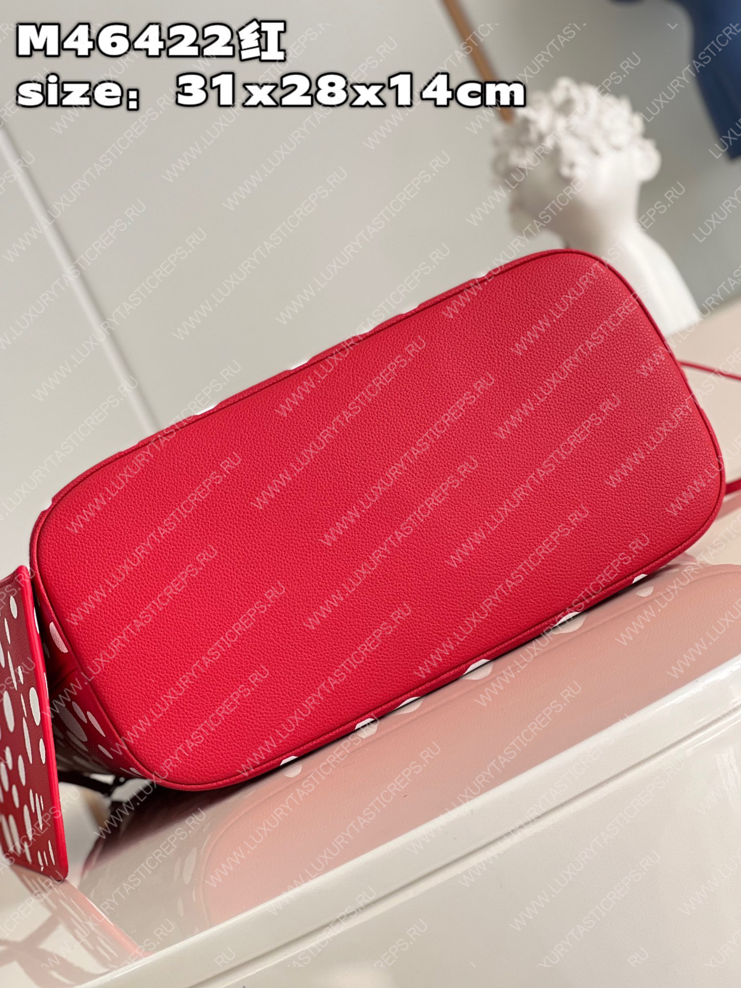 l**is V*t*n lv x yk neverfull mm red/white m46422