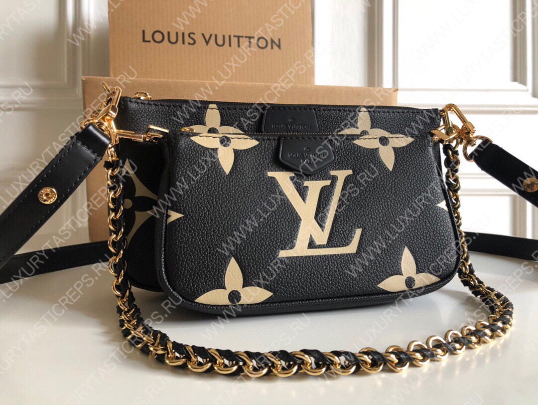 l**is V*t*n multi pochette accessoires black/cream m45777