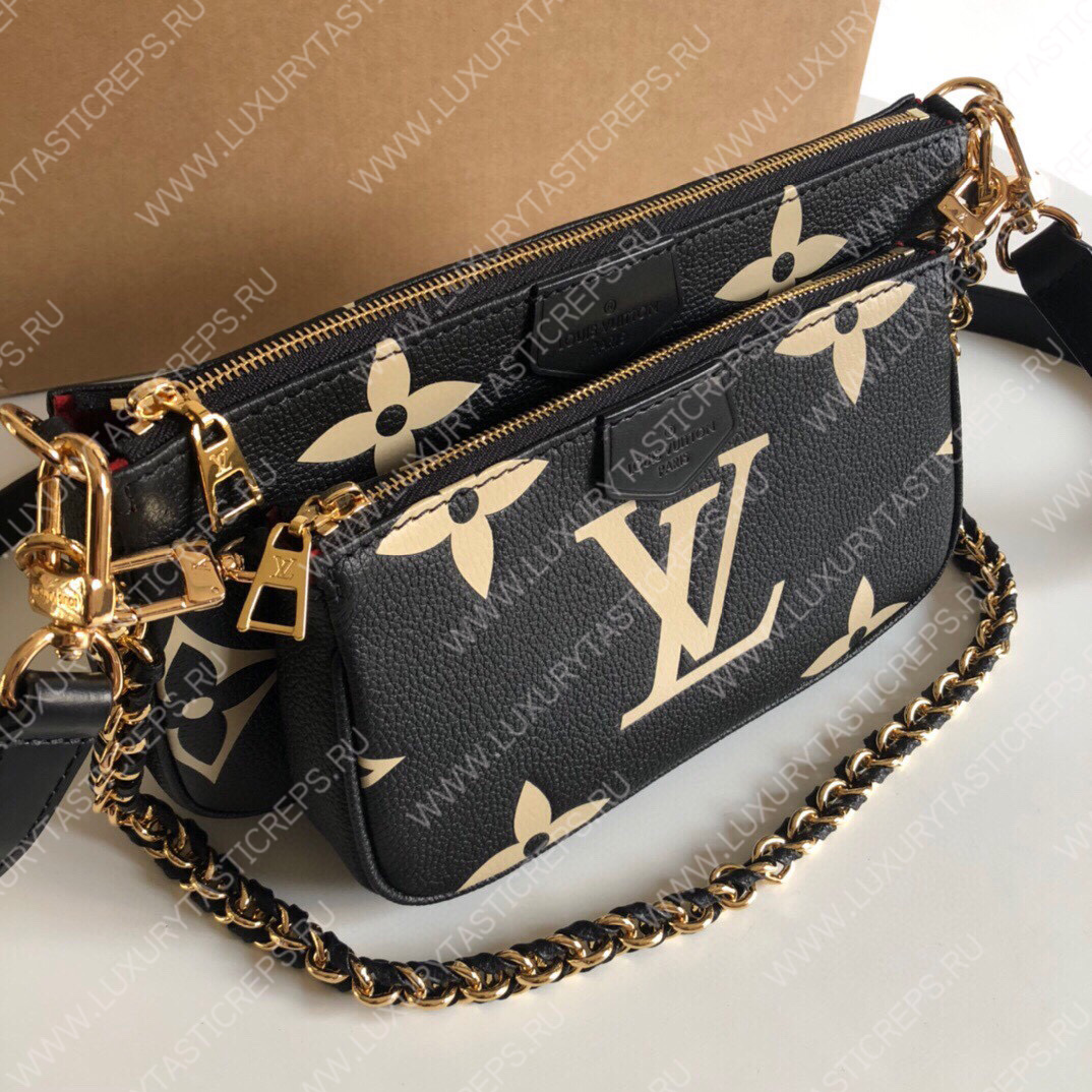 l**is V*t*n multi pochette accessoires black/cream m45777