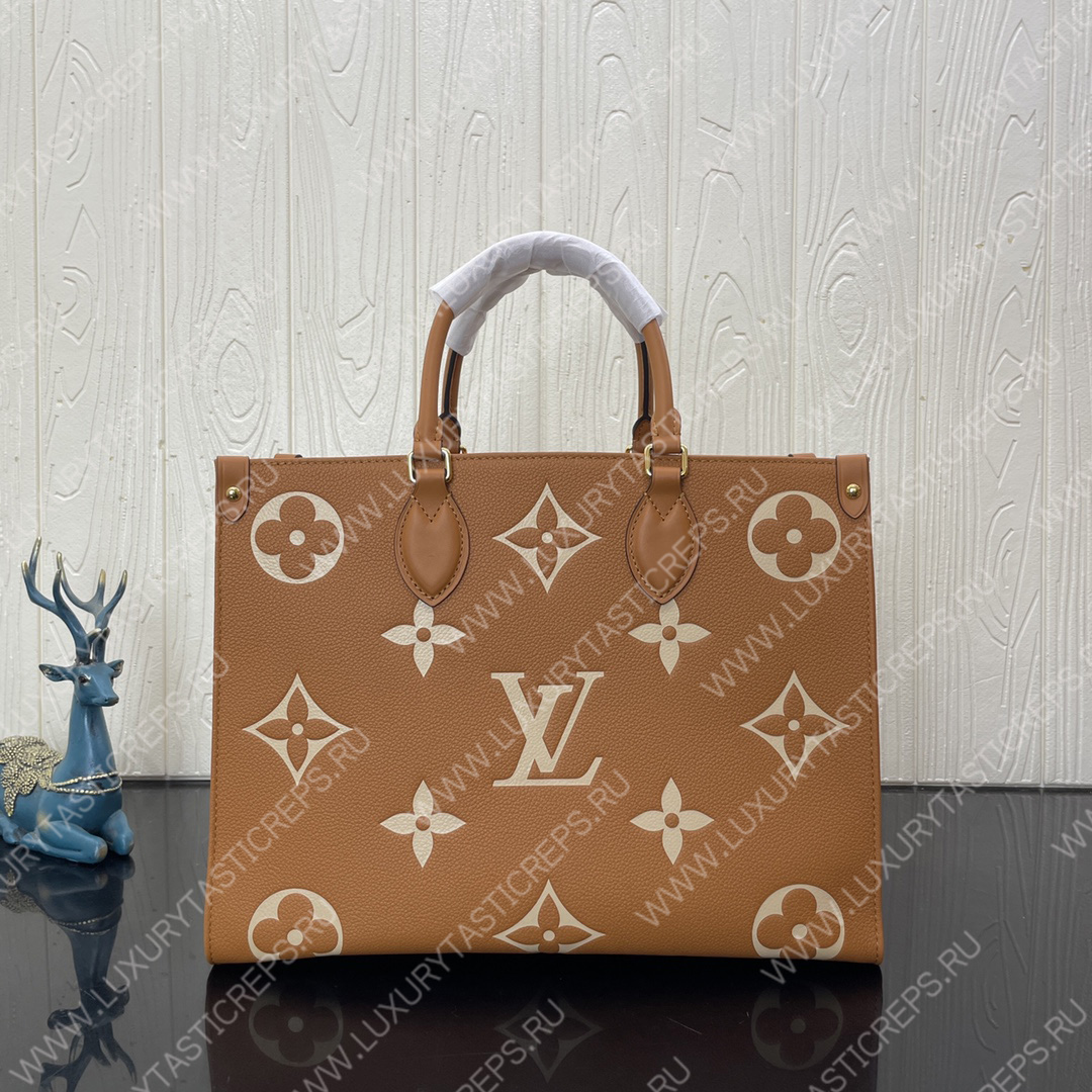 l**is V*t*n lv x yk onthego mm​ arizona beige / cream m45982