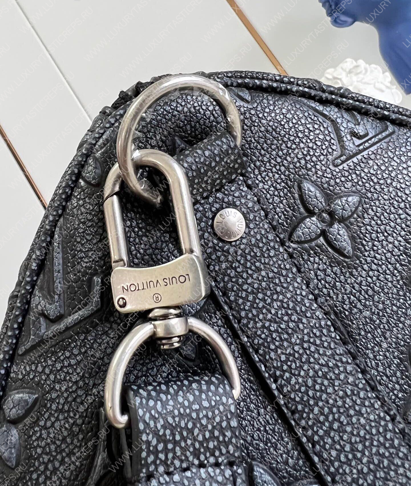 l**is V*t*n keepall bandouliÈre 50 denim black m21375