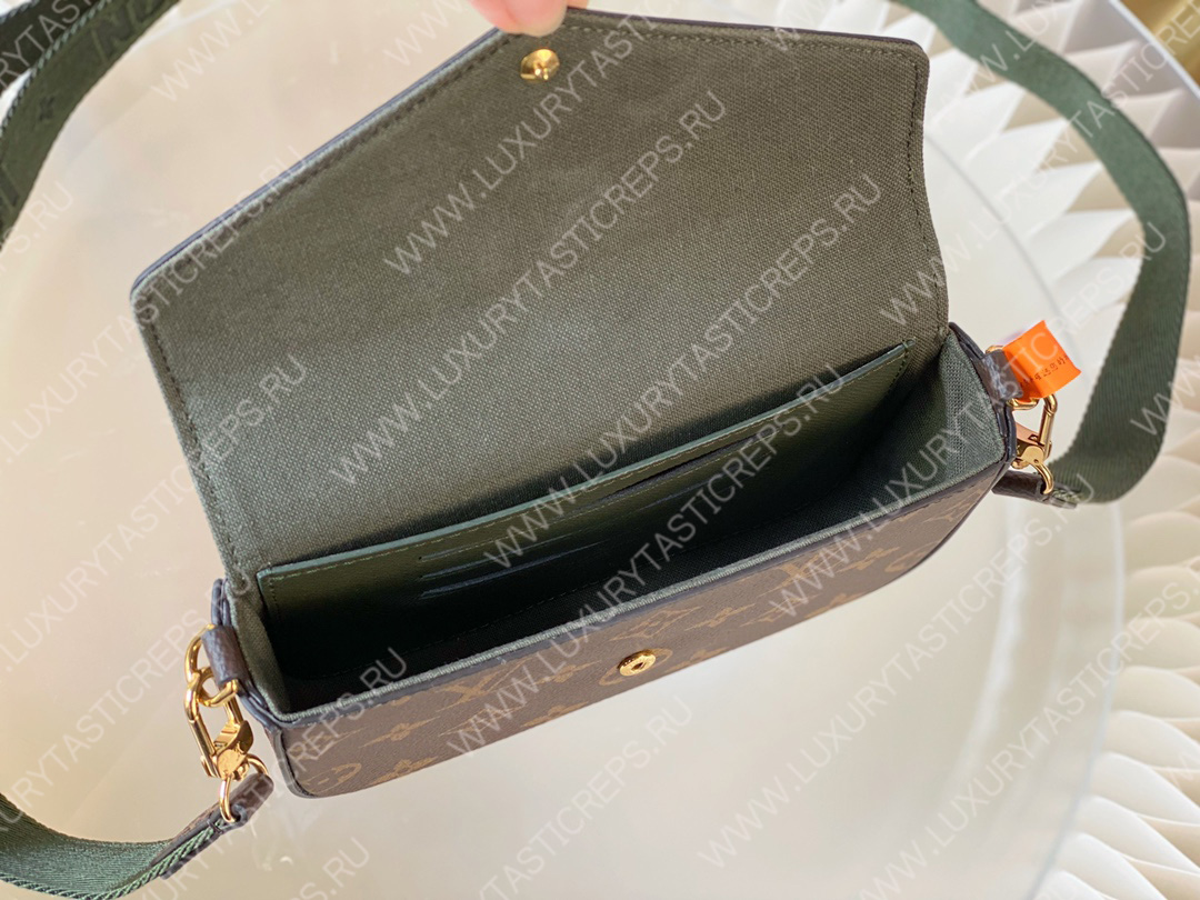 l**is V*t*n fÉlicie pochette khaki green m80091