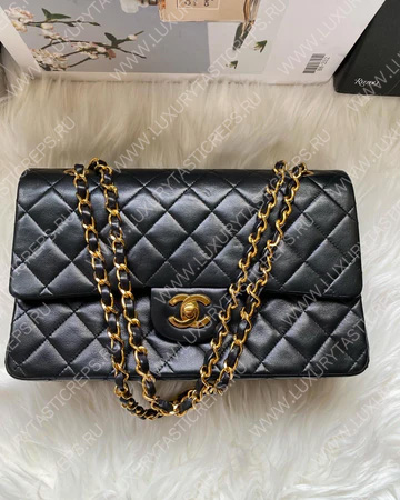 Ch*el classic flap bag black a58600