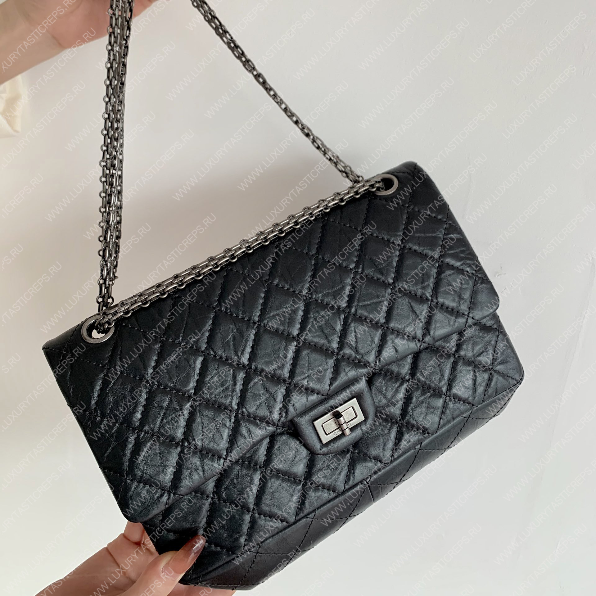 Ch*el reissue 2.55 bag black a37585