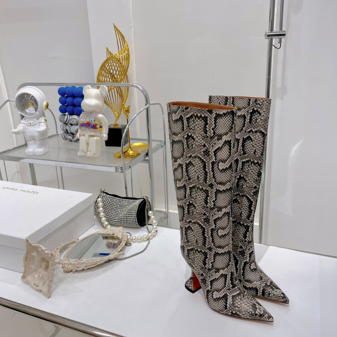 AMINA MUADDI FIONA BOOTS LIGHT BROWN AM5002
