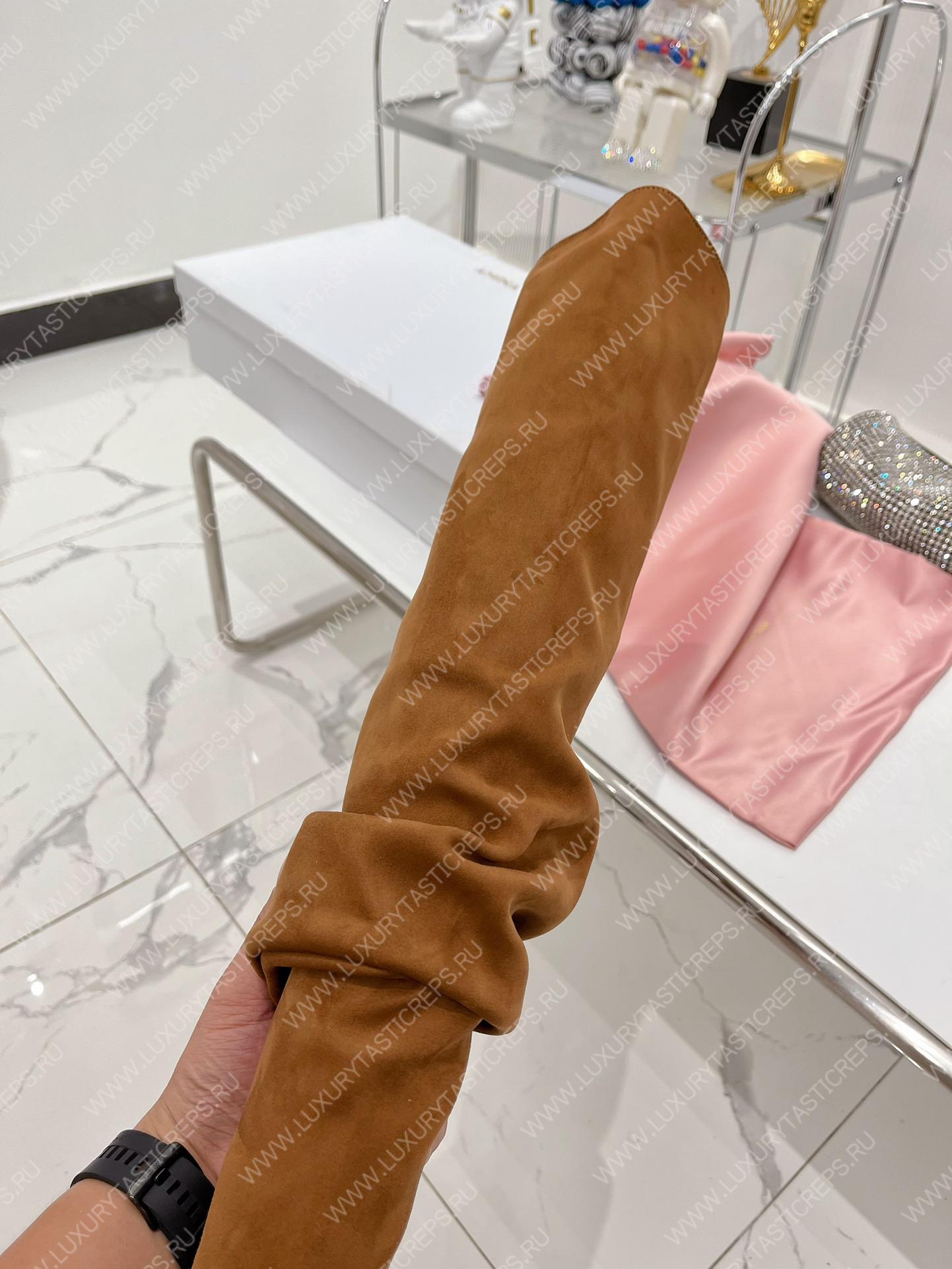 AMINA MUADDI JAHLEEL THIGH HIGH BOOT TAN AM60001