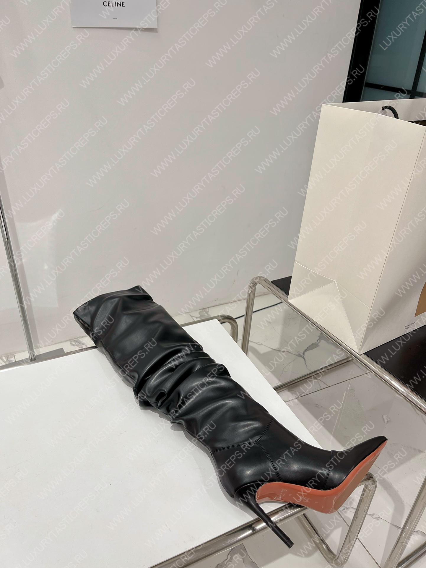 AMINA MUADDI JAHLEEL THIGH HIGH BOOT BLACK AM6000