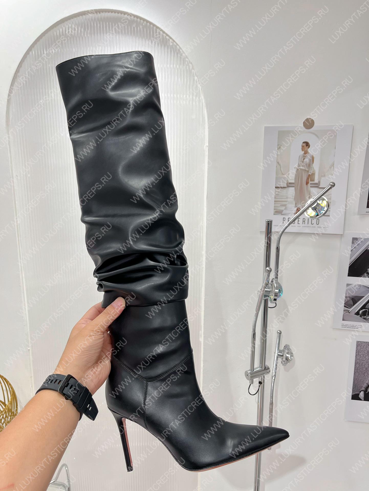 AMINA MUADDI JAHLEEL THIGH HIGH BOOT BLACK AM6000