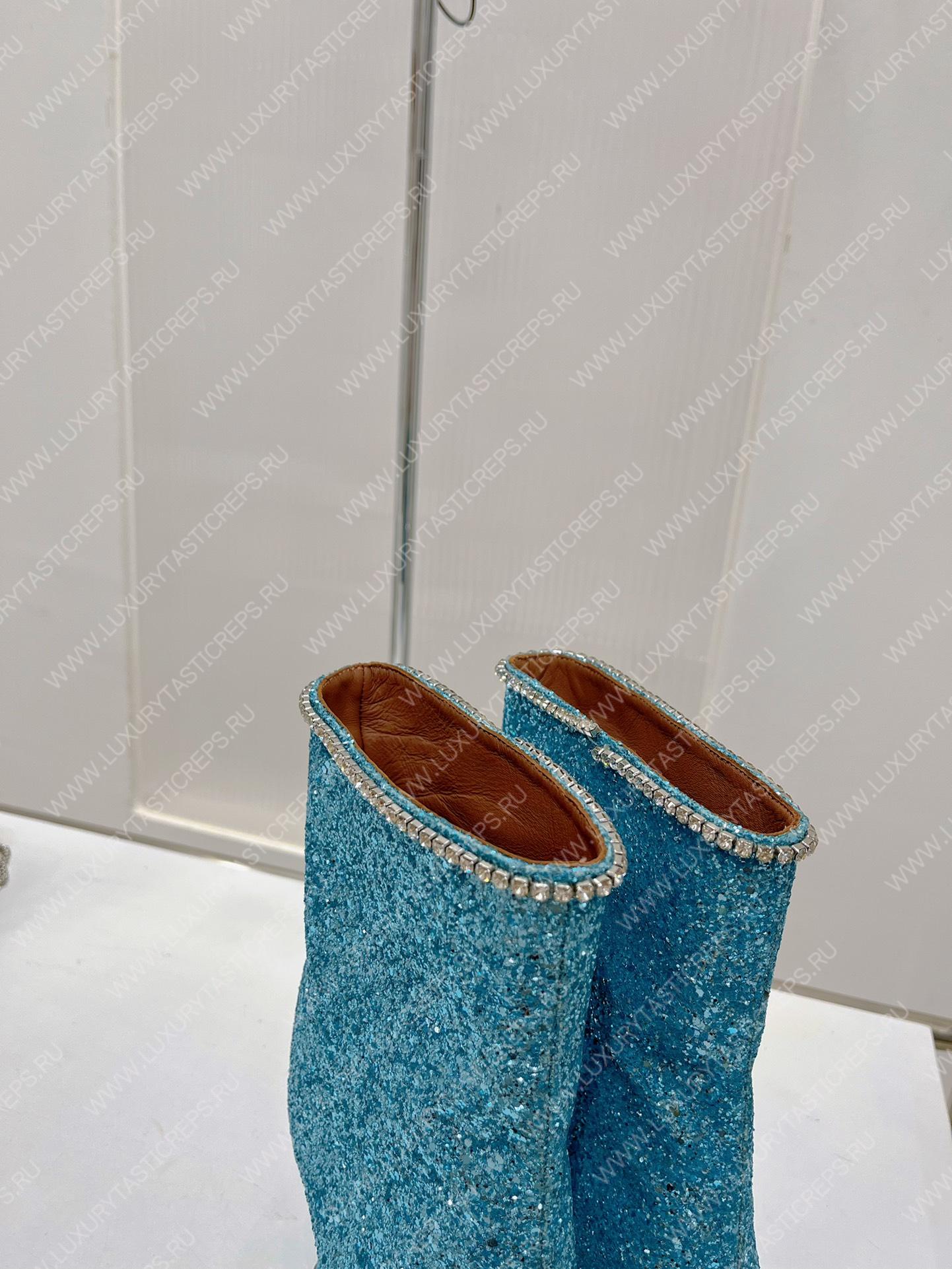 AMINA MUADDI FIONA BOOTIE BLUE AM60002